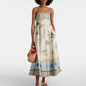 Alémais Bath House linen maxi dress